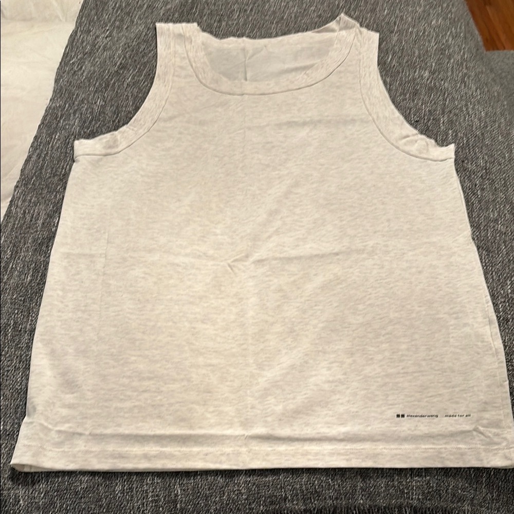 ALEXANDER WANG  Made for All. Gray Tank Top, Size Large
